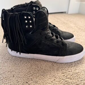 Supra Skytop Fringe Pony Hair Size 8 Women
